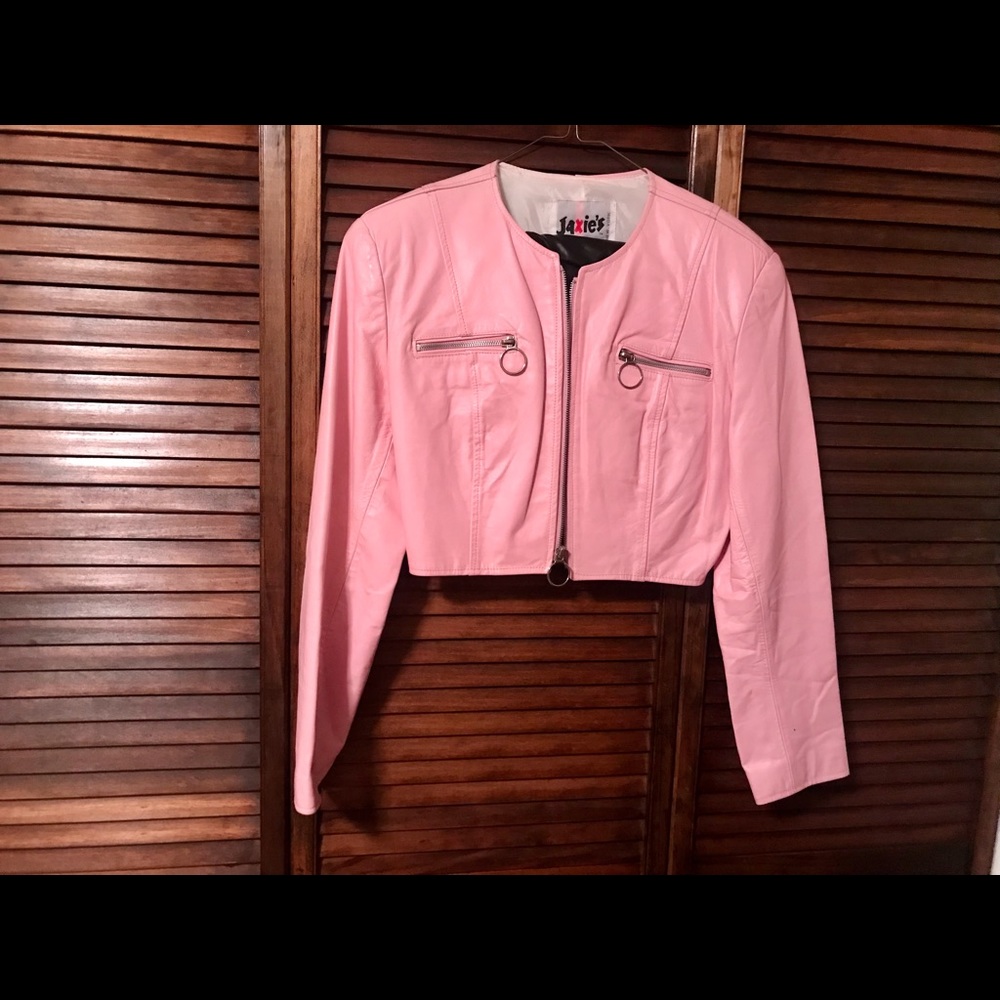 Pink Leather Jacket